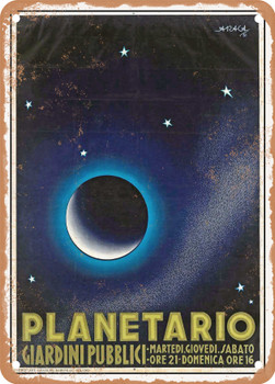 1931 Public Garden Planetarium Vintage Ad - Metal Sign