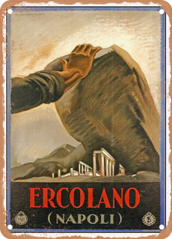 1928 Herculaneum Naples Vintage Ad - Metal Sign