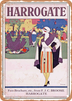 1922 Harrogate Vintage Ad - Metal Sign