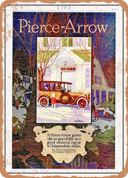 1916 Pierce Arrow Suburban Vintage Ad - Metal Sign