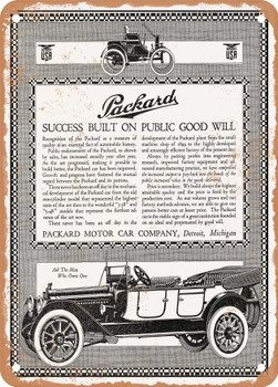 1915 Packard 5 48 Salon Touring 1899 Packard Vintage Ad - Metal Sign