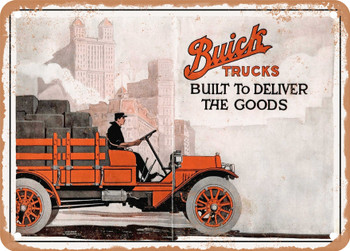 1914 Buick Trucks Vintage Ad - Metal Sign