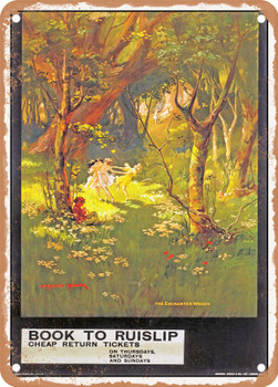 1914 Book to Ruislip Vintage Ad - Metal Sign