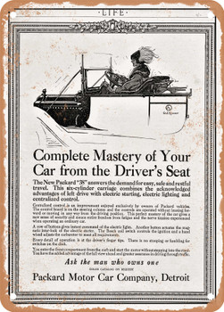 1913 Packard 38 Vintage Ad - Metal Sign