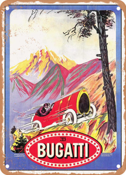 1911 Bugatti Type 9 Prince Henri Vintage Ad - Metal Sign