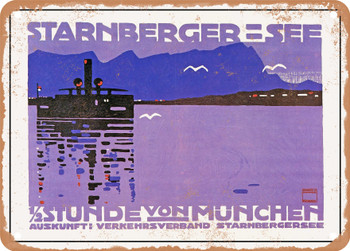 1910 Starnberger See Vintage Ad - Metal Sign