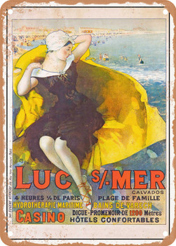 1905 Luc-Saint-Mer Vintage Ad - Metal Sign