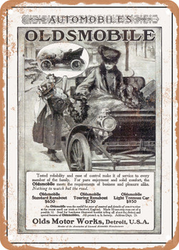 1904 Oldsmobile Vintage Ad - Metal Sign