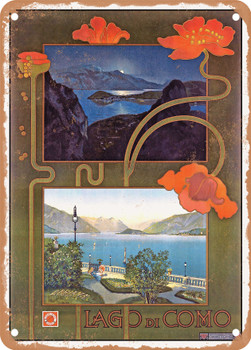 1899 Lake Como Vintage Ad - Metal Sign