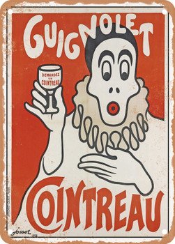 1898 Cointreau Guignolet Vintage Ad - Metal Sign