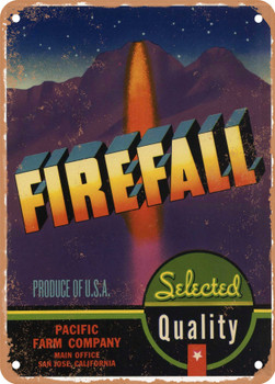 Firefall San Jose Vegetables - Rusty Look Metal Sign