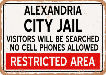 City Jail of Alexandria Reproduction - Metal Sign