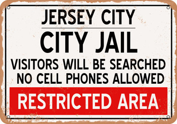 City Jail of Jersey City Reproduction - Metal Sign