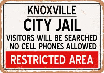 City Jail of Knoxville Reproduction - Metal Sign