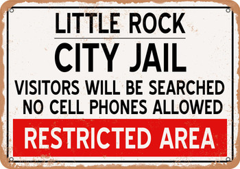 City Jail of Little Rock Reproduction - Metal Sign