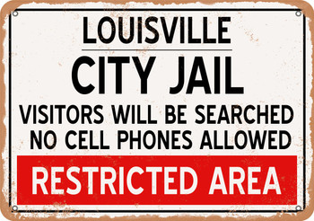 City Jail of Louisville Reproduction - Metal Sign