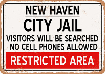 City Jail of New Haven Reproduction - Metal Sign