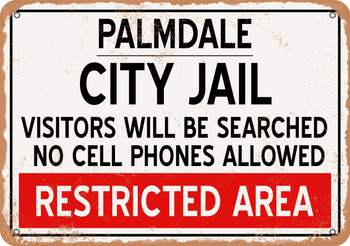 City Jail of Palmdale Reproduction - Metal Sign
