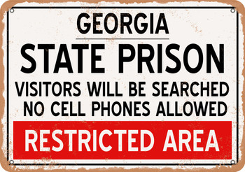 State Prison of Georgia Reproduction - Metal Sign