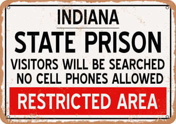 State Prison of Indiana Reproduction - Metal Sign