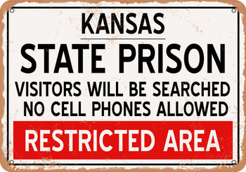 State Prison of Kansas Reproduction - Metal Sign