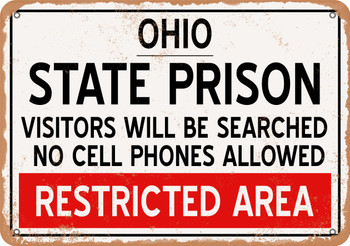 State Prison of Ohio Reproduction - Metal Sign