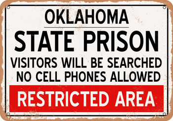 State Prison of Oklahoma Reproduction - Metal Sign