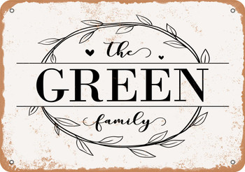 The Green Family (Style 1) - Metal Sign