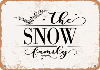 The Snow Family (Style 2) - Metal Sign