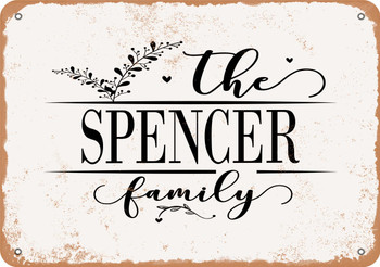 The Spencer Family (Style 2) - Metal Sign