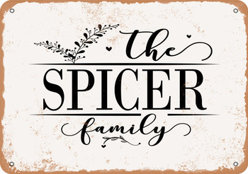 The Spicer Family (Style 2) - Metal Sign