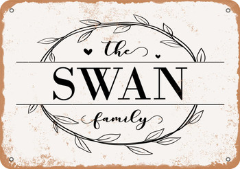 The Swan Family (Style 1) - Metal Sign