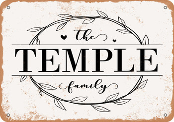 The Temple Family (Style 1) - Metal Sign