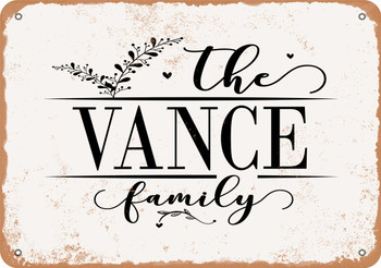 The Vance Family (Style 2) - Metal Sign
