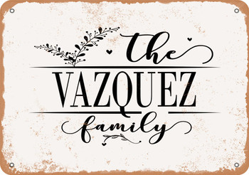 The Vazquez Family (Style 2) - Metal Sign