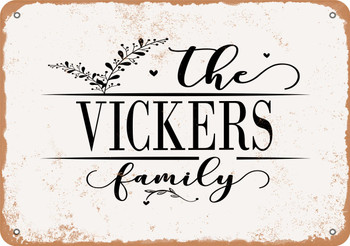 The Vickers Family (Style 2) - Metal Sign