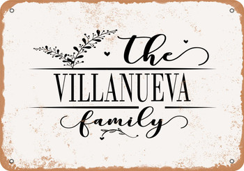 The Villanueva Family (Style 2) - Metal Sign