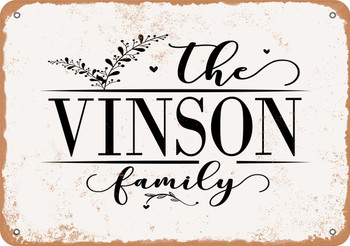 The Vinson Family (Style 2) - Metal Sign