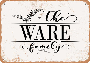 The Ware Family (Style 2) - Metal Sign