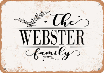 The Webster Family (Style 2) - Metal Sign