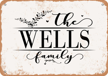 The Wells Family (Style 2) - Metal Sign