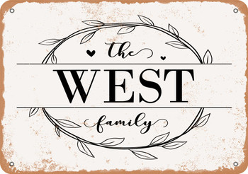The West Family (Style 1) - Metal Sign