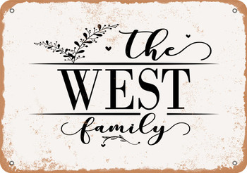 The West Family (Style 2) - Metal Sign