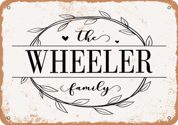 The Wheeler Family (Style 1) - Metal Sign