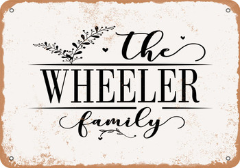 The Wheeler Family (Style 2) - Metal Sign