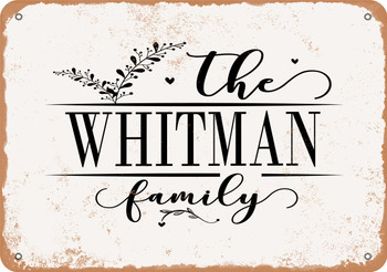 The Whitman Family (Style 2) - Metal Sign