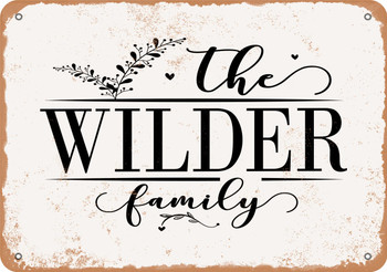 The Wilder Family (Style 2) - Metal Sign