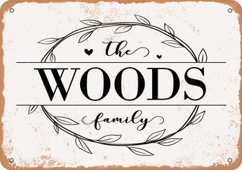 The Woods Family (Style 1) - Metal Sign