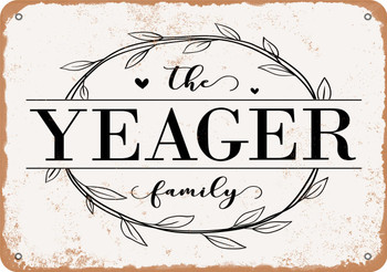 The Yeager Family (Style 1) - Metal Sign