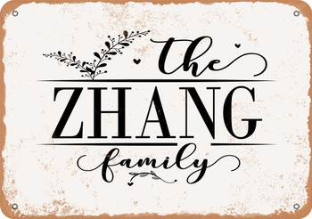 The Zhang Family (Style 2) - Metal Sign